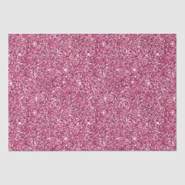 Pink Glitz Glitzer Seidenpapier (Vorderseite)