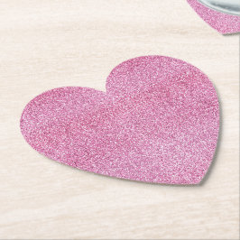 Pink Glitz Glitzer Untersetzer