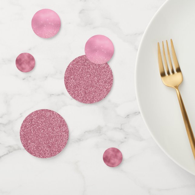 Pink Glitz Konfetti (Gruppe)