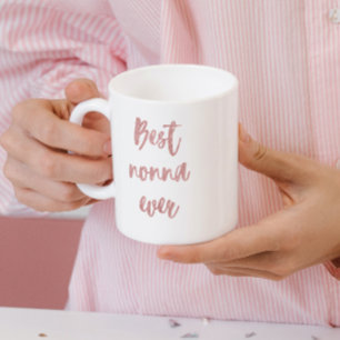 Pink Glitzer Calligraphy Best Nonna Ever Kaffeetasse