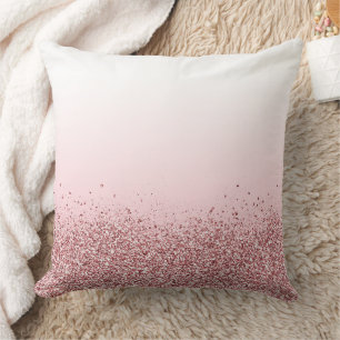 Pink Glitzer Design Throw Kissen