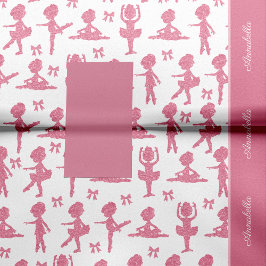 Pink Glitzer Girl Ballerina Muster Geburtstagspart Seidenpapier
