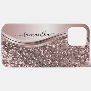 Pink Glitzer Look Handgeschriebener Name Case-Mate iPhone Hülle