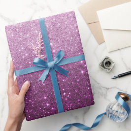Pink-Glitzer-Muster Geschenkpapier