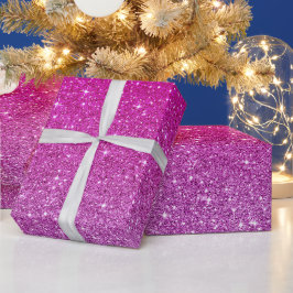 Pink-Glitzer-Muster Geschenkpapier