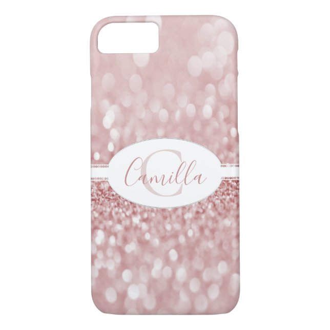 Pink-Glitzer personalisieren Case-Mate-iPhone Case-Mate iPhone Hülle (Rückseite)