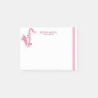 Pink Glitzer Saxophone Musiklehrer Vorlage