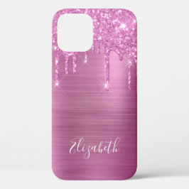 Pink Glitzer Tropfen Monogram Case-Mate iPhone Cas Case-Mate iPhone Hülle