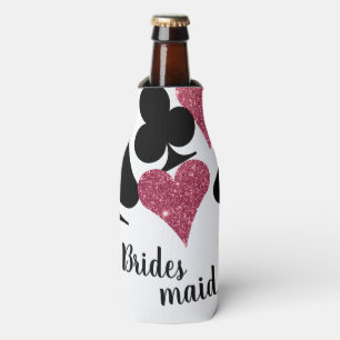 Pink Glitzer Vegas Bridesmaid Flasche Cooler Flaschenkühler