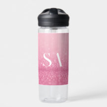 Pink Glitzer Wasserflasche mit benutzerdefinierten