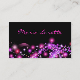 PINK GLOWING DOTS Beruflich Designer Card Visitenkarte