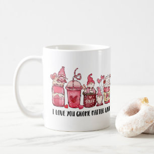 PINK GNOMES COFFEE CUPS VALENTINE'S DAY TASSE
