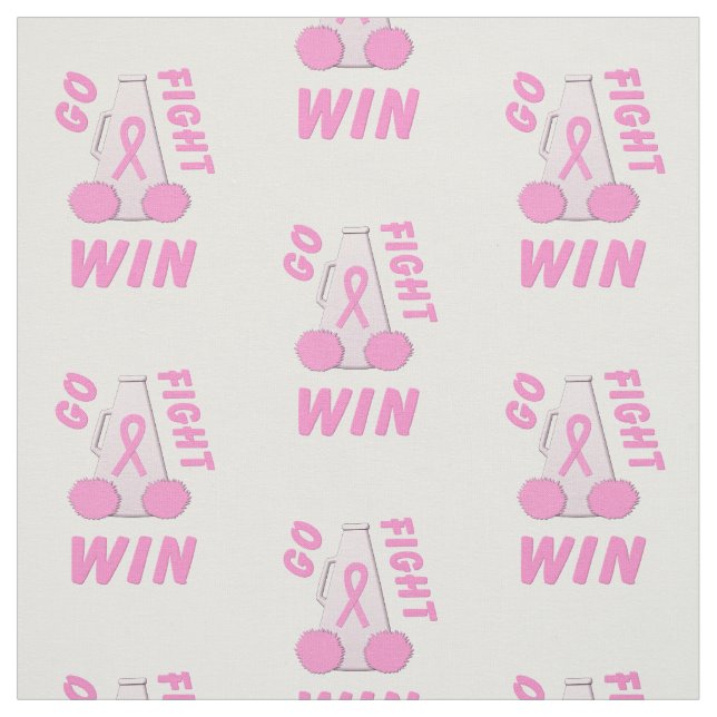 Pink Go Fight Win Megaphone Stoff (Muster)