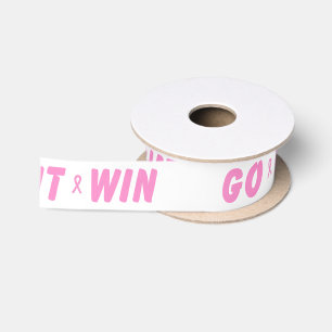 Pink Go Fight Win Satinband