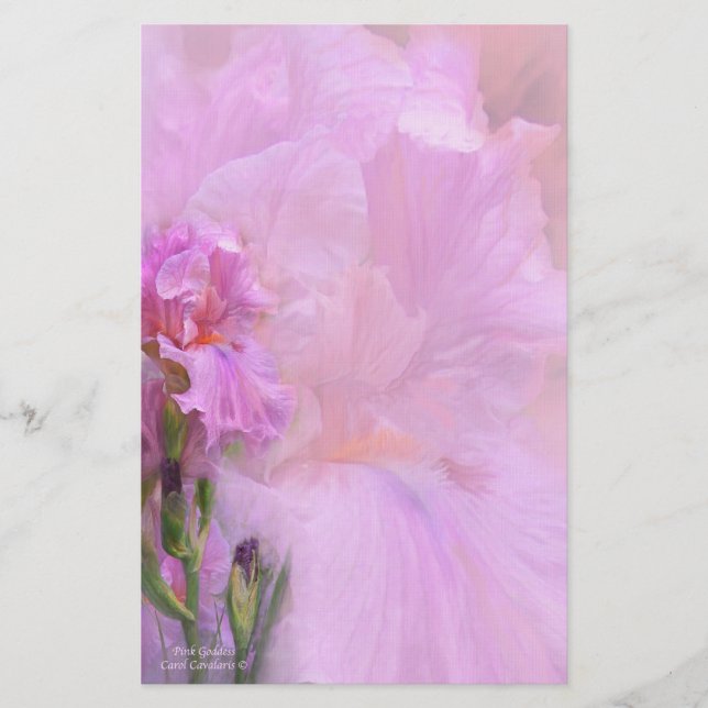 Pink Goddess Stationery Briefpapier (Vorderseite)