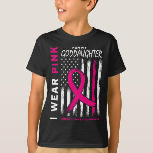 Pink Godtochter Brustkrebs-Fahne und Ck G T-Shirt