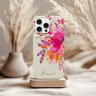 Pink Gold Aquarellfarbe Personalisiert Name Case-Mate iPhone Hülle