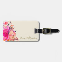 Pink Gold Aquarellfarbe Personalisiert Name