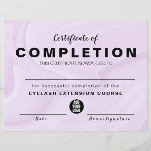 Pink Gold Aquarellfarbenzertifikat