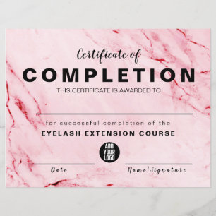 Pink Gold Aquarellfarbenzertifikat