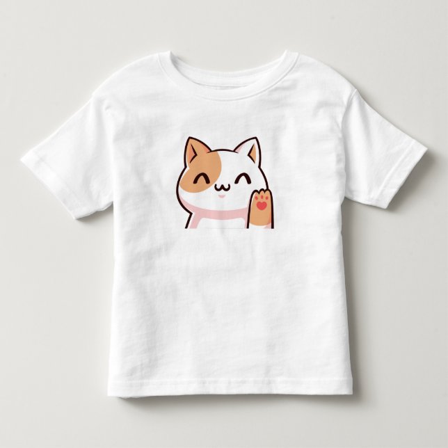 Pink Gold Cat Baby T - Shirt (Vorderseite)