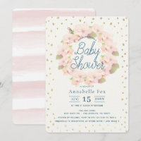 Pink & Gold Cherry Blossom Kinderdusche