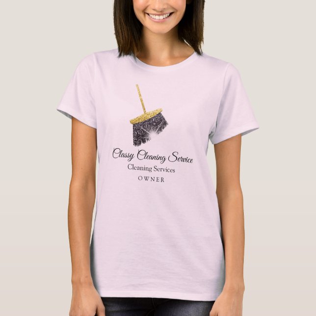 Pink Gold Clearing Services Haushaltshaus Behalten T-Shirt (Vorderseite)