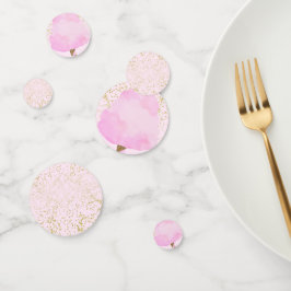 Pink & Gold Cotton Candy Circus Geburtstagsparty Konfetti