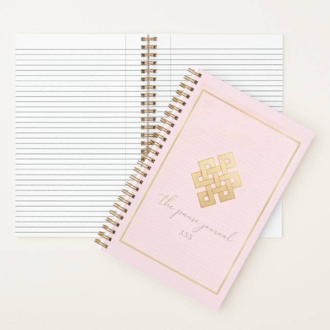 Pink & Gold Daily Reflection Journal Notizbuch (Innen)