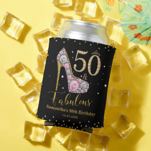 Pink Gold Diamond 50 und fabelhaft 50. Geburtstag Dosenkühler