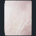 Pink Gold Elegance ⎥ Monogram iPad Cover<br><div class="desc">Rosa goldfarbener metallischer Scheitelhintergrund mit eigenem,  elegantem Script-Monogramm,  das mit Ihrem eigenen Buchstaben personalisiert werden kann und in allen Variationen wunderbar aussieht. Wenn Sie Monogramm in anderen speziellen Schriftart wünschen,  können Sie mich gerne über meinen Shop für zusätzliche Personalisierung kontaktieren.</div>