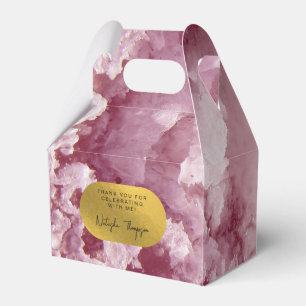 Pink Gold Foil Sea Crystals Signature Vielen Dank Geschenkschachtel