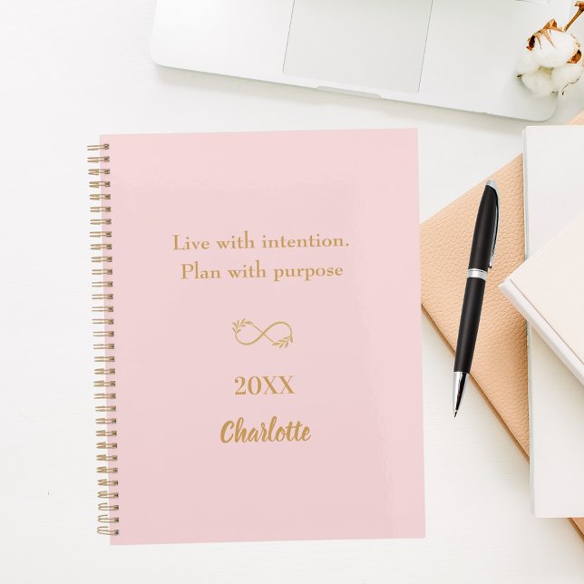 Pink gold inspirational quote 2026 planer (Von Creator hochgeladen)