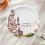 Pink Gold Kleine Prinzessin Royal Castle Babydusch Pappteller<br><div class="desc">Machen Sie Ihre Babydusche noch zauberhafter mit unseren Tellern "Once Upon a Time Märchenschloss". Diese Teller ergänzen Ihre Prinzessfeier und bestechen durch eine skurrile Märchenburg mit sanften Pastelltönen, funkelnden Details und zarten Goldakzenten. Das bezaubernde Design verleiht Ihrem Tisch ein Gefühl von Wunder und Eleganz, sodass sich jede Mahlzeit wie ein...</div>