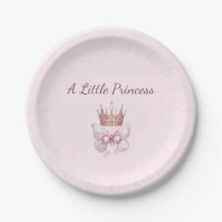 Pink & Gold Kleine Prinzessin Schmetterling Baby S Pappteller