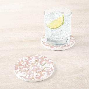 Pink Gold Liebe XO Getränkeuntersetzer