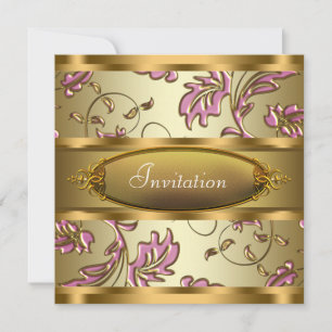 Pink Gold Party für jeden Anlass Einladung