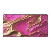 Pink & Gold-Schreibtischunterlage