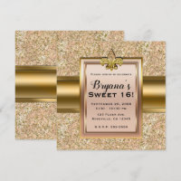 Pink & Gold Sparkle Glitterie Lilie Party