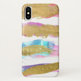 Pink Gold Streifen Glitzer Design Case-Mate iPhone Hülle