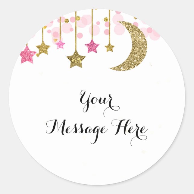 Pink Gold Tinkle Tinkle Danke Sticker (Vorderseite)