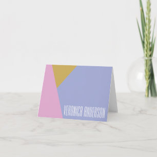 Pink Gold und Lavender Geometrie Personalisiert