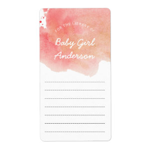 Pink Gold Watercolor Mädchendusche