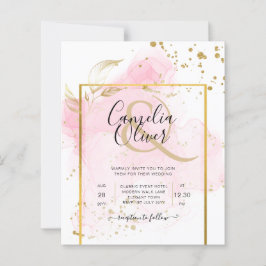 PINK GOLD WEDD Alkohol Tinte Abstrakt