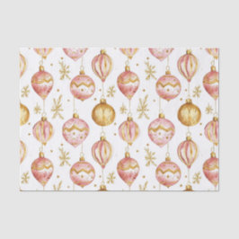 Pink Gold Weihnachten Vintage Ornamente Seidenpapier
