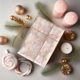 Pink Gold Weihnachtsmuster#29 ID1009 Geschenkpapier