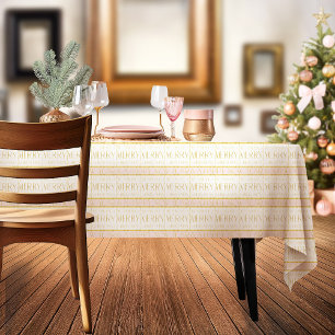 Pink Gold Weihnachtsmuster#35 ID1009 Tischdecke