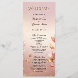 Pink Golden Blätter Blumenzwiebelprogramm Programm