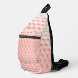 Pink Golf Ball Sport Crossbody Bag