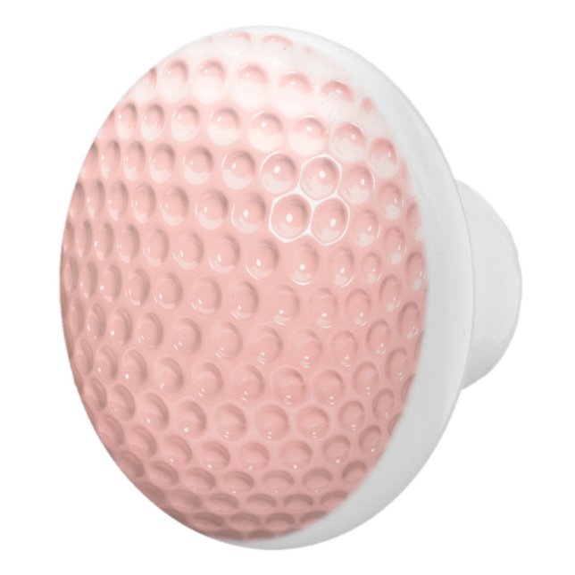 Pink Golf Ball Sport Keramikknauf (Rechts)